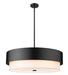 Counterpoint Six Light Chandelier in Matte Black by Z-Lite Lighting