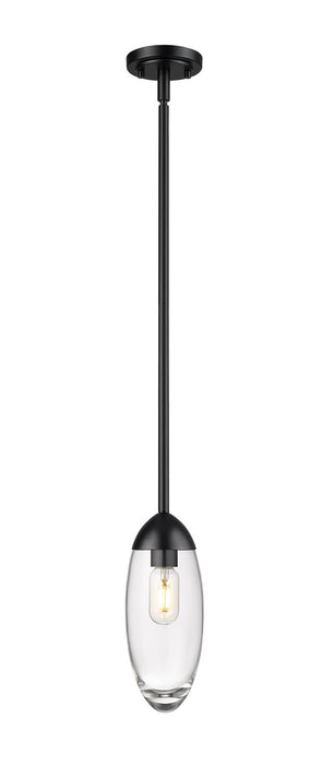 Arden One Light Pendant in Matte Black by Z-Lite Lighting