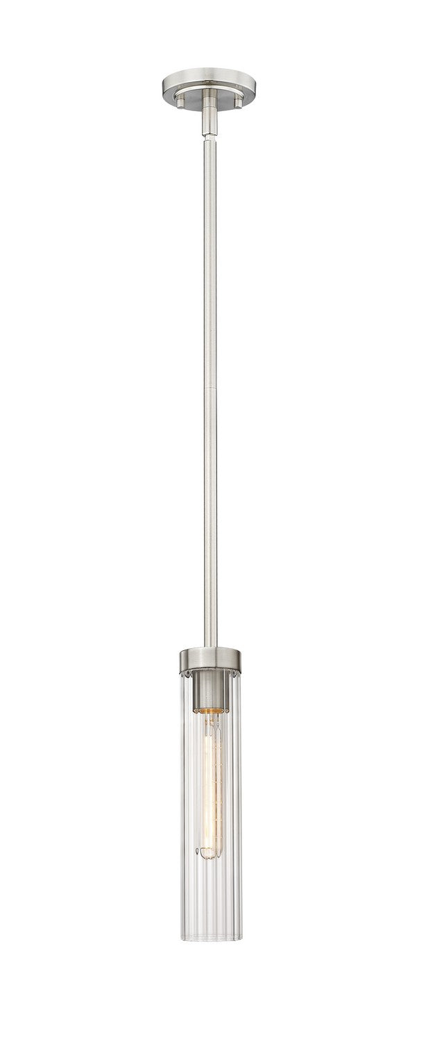 Beau One Light Pendant in Brushed Nickel by Z-Lite Lighting