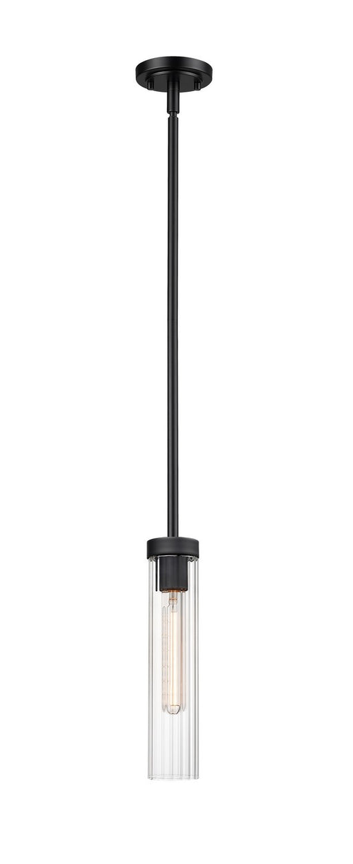 Beau One Light Pendant in Matte Black by Z-Lite Lighting