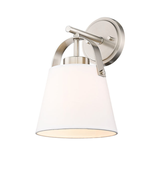 Z-Studio Linen Pendant One Light Wall Sconce in Brushed Nickel by Z-Lite Lighting