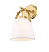 Z-Studio Linen Pendant One Light Wall Sconce in Heritage Brass by Z-Lite Lighting