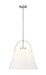 Z-Studio Linen Pendant One Light Pendant in Brushed Nickel by Z-Lite Lighting