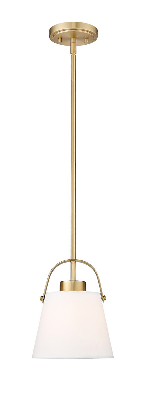 Z-Studio Linen Pendant One Light Pendant in Heritage Brass by Z-Lite Lighting