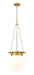 Calhoun One Light Pendant in Heritage Brass by Z-Lite Lighting