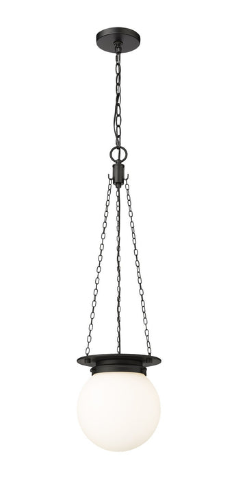 Calhoun One Light Pendant in Matte black by Z-Lite Lighting