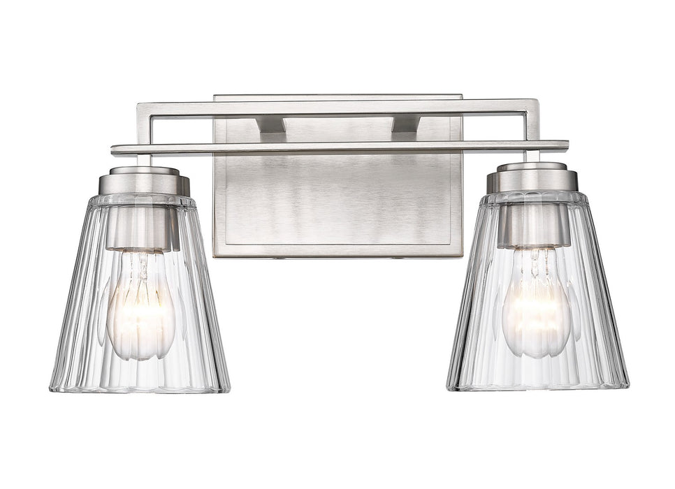 Lyna Two Light Vanity in Brushed Nickel by Z-Lite Lighting