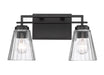 Lyna Two Light Vanity in Matte Black by Z-Lite Lighting