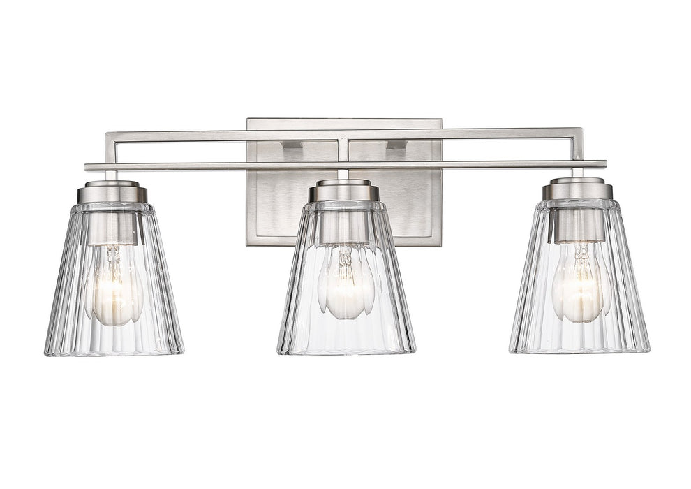 Lyna Three Light Vanity in Brushed Nickel by Z-Lite Lighting