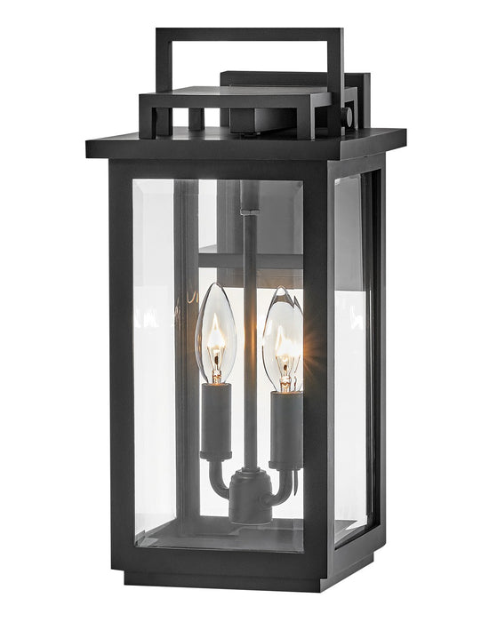 Winthorpe LED Wall Mount Lantern in Black by Hinkley Lighting