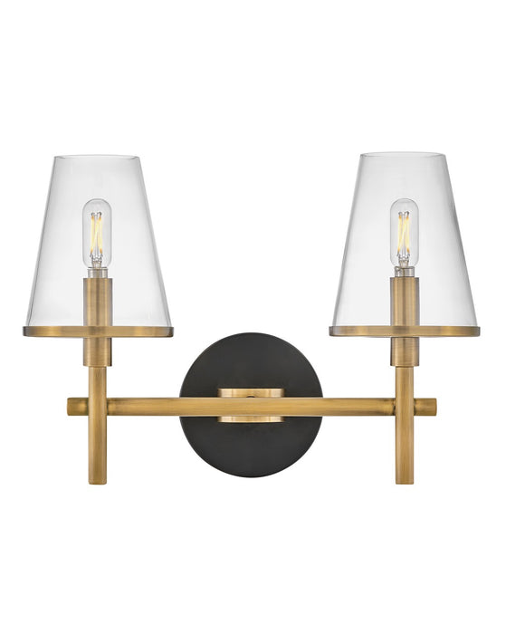 Marten LED Vanity in Heritage Brass by Hinkley Lighting