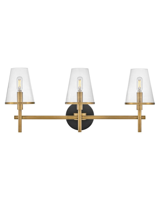 Marten LED Vanity in Heritage Brass by Hinkley Lighting