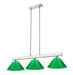 Cobalt Three Light Billiard in Brushed Nickel by Z-Lite Lighting