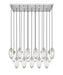 Arden 17 Light Linear Chandelier in Brushed Nickel by Z-Lite Lighting