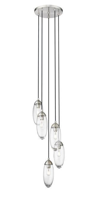 Arden Five Light Chandelier in Brushed Nickel by Z-Lite Lighting