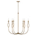 Cohen Six Light Chandelier in Mystic Luster