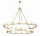 Aragon LED Chandelier in Soft Brass by Crystorama - MPN ARA-10269-SB-ST