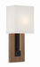 Brent 1-Light Wall Sconce in Matte Black & Vibrant Gold by Crystorama - MPN BRE-A3633-MK-VG