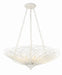 Doral 6-Light Chandelier in Matte White by Crystorama - MPN DOR-B7706-MT