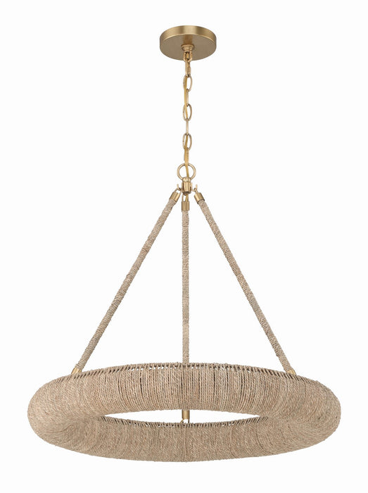 Oakley LED Chandelier in Soft Gold by Crystorama - MPN OAK-7536-SG