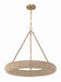 Oakley LED Chandelier in Soft Gold by Crystorama - MPN OAK-7536-SG