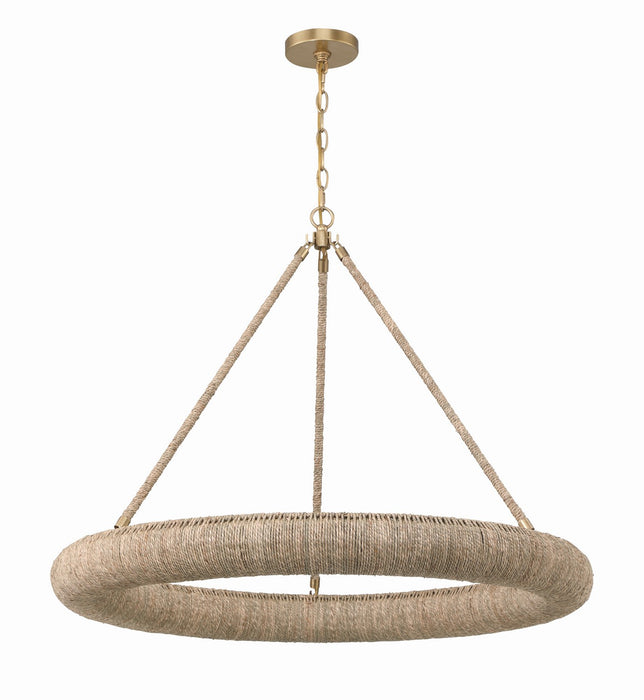 Oakley LED Chandelier in Soft Gold by Crystorama - MPN OAK-7538-SG