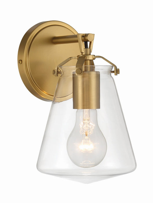 Voss 1-Light Wall Sconce in Luxe Gold by Crystorama - MPN VSS-7001-LG