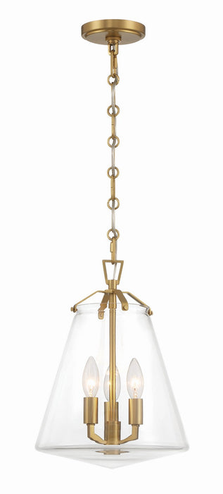 Voss 3-Light Mini Chandelier in Luxe Gold by Crystorama - MPN VSS-7004-LG