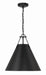 Xavier 3-Light Pendant in Matte Black by Crystorama - MPN XAV-B8305-MK