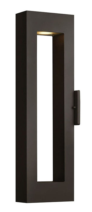 Atlantis Large Wall Mount Lantern in Satin Black