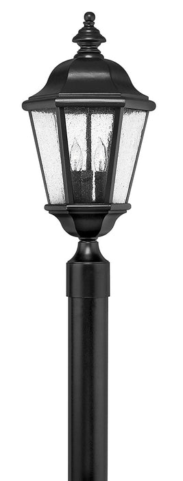 Edgewater Large Post or Pier Mount Lantern in Black