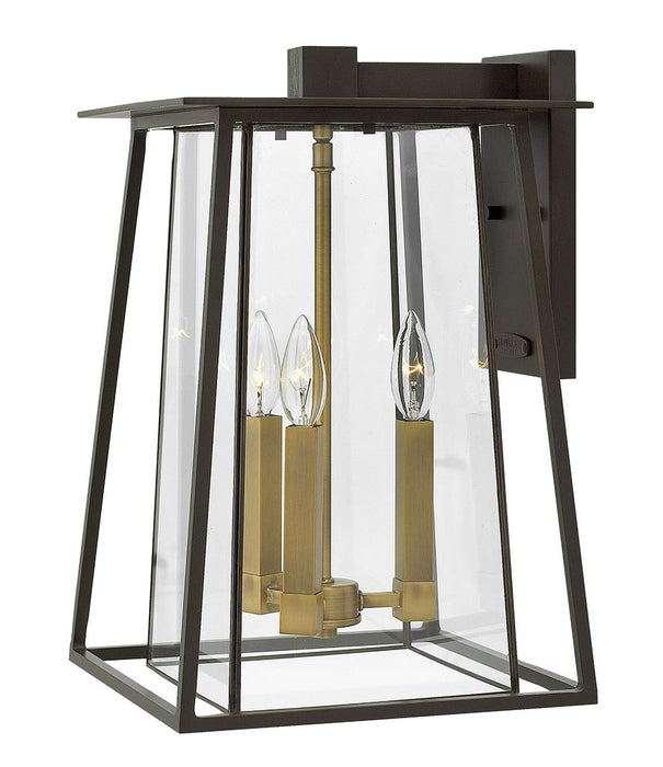 Walker Large Wall Mount Lantern in Buckeye Bronze