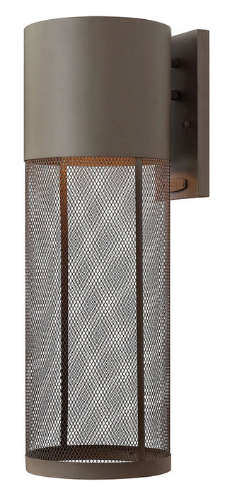 Aria Large Wall Mount Lantern in Buckeye Bronze