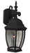 Bent Glass 1-Light Wall Lantern in Textured Matte Black