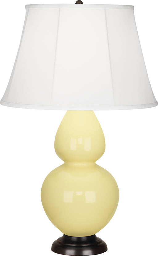 Robert Abbey (1605) Double Gourd Table Lamp with Ivory Stretched Fabric Shade