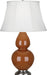 Robert Abbey (1759) Double Gourd Table Lamp with Ivory Stretched Fabric Shade