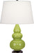 Robert Abbey (263X) Small Triple Gourd Accent Lamp with Pearl Dupioni Fabric Shade