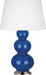 Robert Abbey (368X) Triple Gourd Table Lamp with Pearl Dupioni Fabric Shade