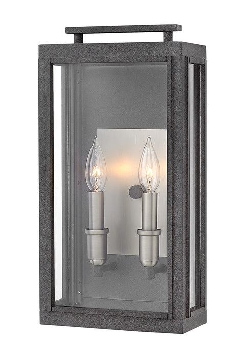 Sutcliffe Medium Wall Mount Lantern in Aged Zinc