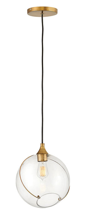 Skye Small Pendant in Heritage Brass