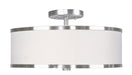 Park Ridge 3 Light Ceiling Mount in Brushed Nickel