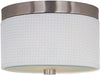 Elements 2-Light Flush Mount in Satin Nickel