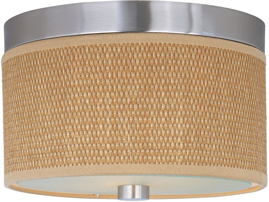 Elements 2-Light Flush Mount in Satin Nickel