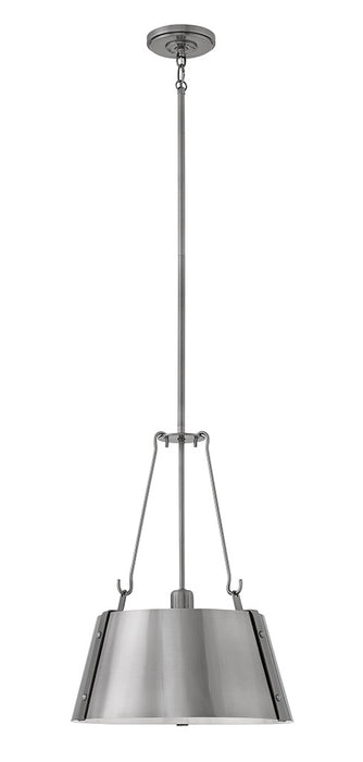 Cartwright Medium Drum Pendant in Polished Antique Nickel