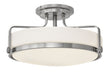 Harper Large Semi-Flush Mount in Brushed Nickel