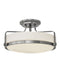 Harper Large Semi-Flush Mount in Brushed Nickel