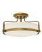 Harper Large Semi-Flush Mount in Heritage Brass