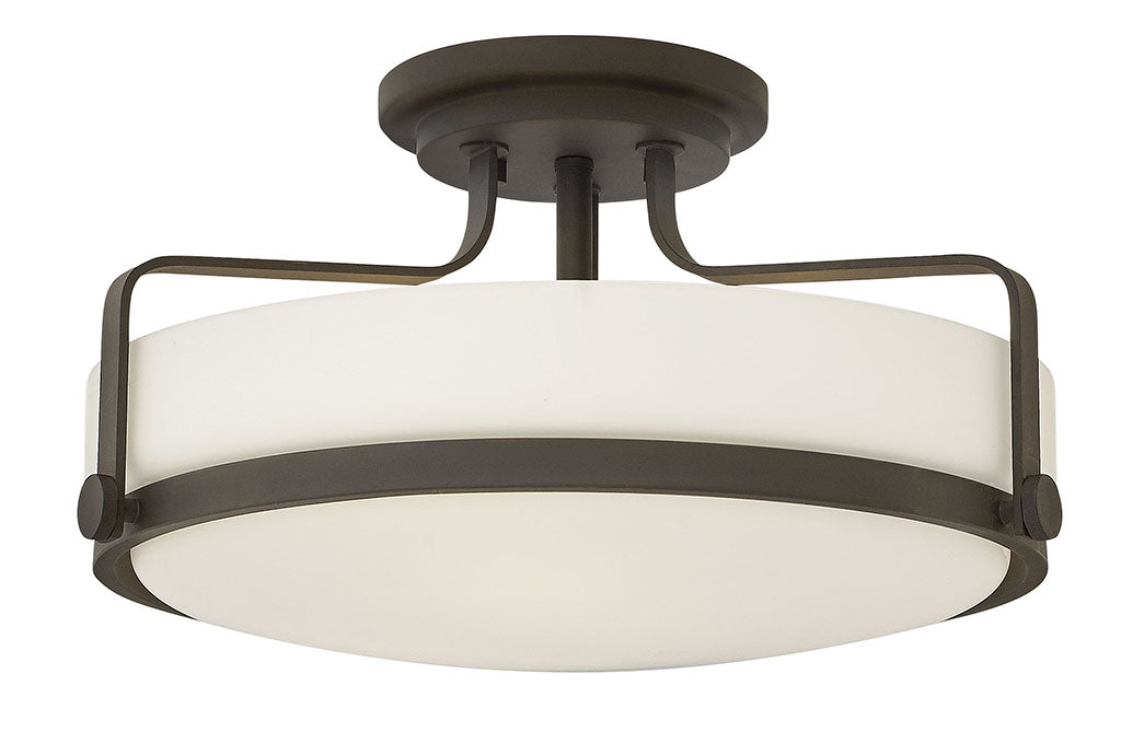 Harper Large Semi-Flush Mount in Oil Rubbed Bronze