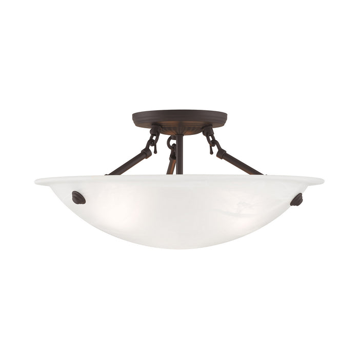 Oasis 3 Light Ceiling Mount in Bronze