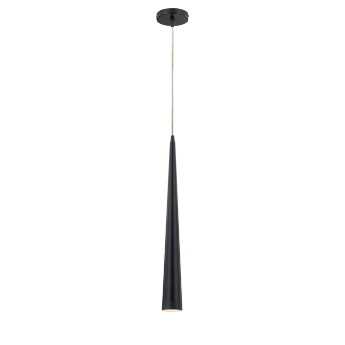 Sliver 1-Light Pendant in Black